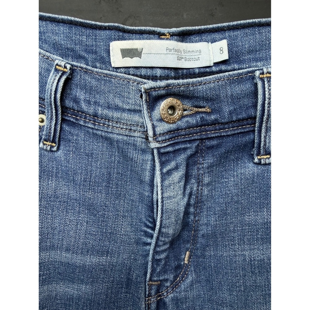 Levis 512 Bootcut Jeans Womens 8 Medium Wash Perfectly Slimming Blue Denim - Picture 3 of 16